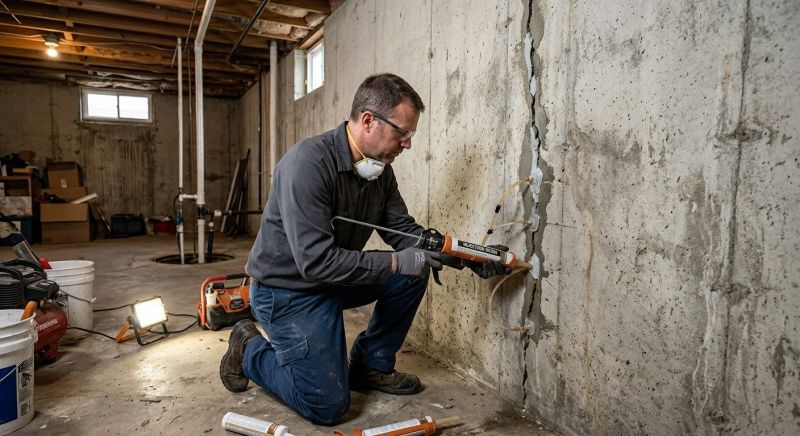 Basement Crack Repair in Seneca, SC