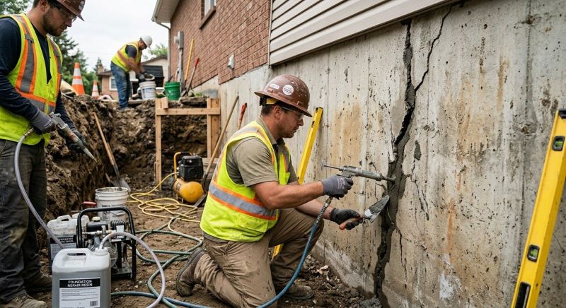 Cracked Foundation Repair in Anderson, SC
