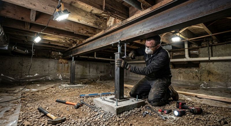 Crawlspace Structural Repair in Seneca, SC