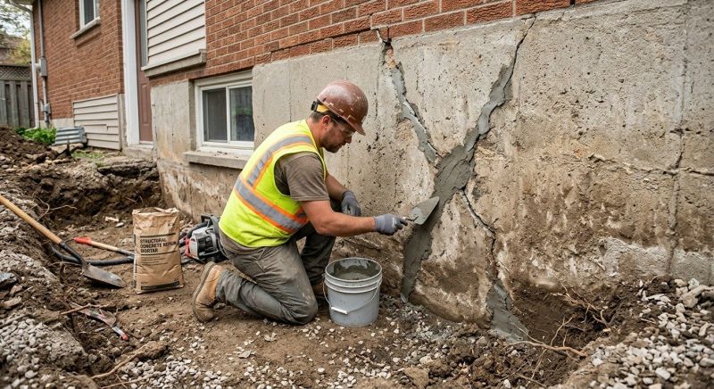 Foundation Crack Repair in Fair Play, SC