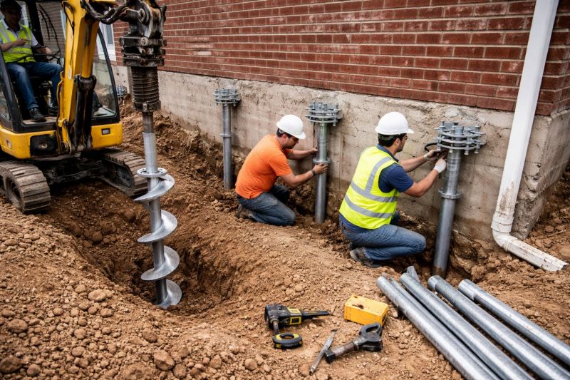 Helical Piers Installation in Seneca, SC