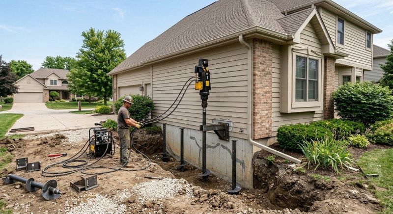 Helical Piers Installation in Seneca, SC