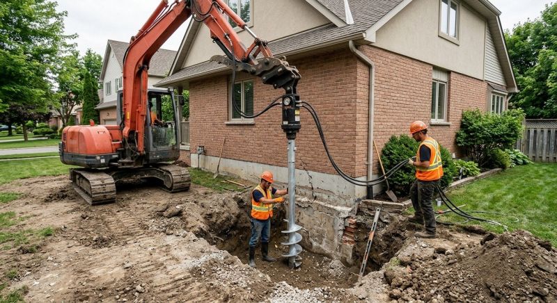 Helical Pile Installation in Seneca, SC