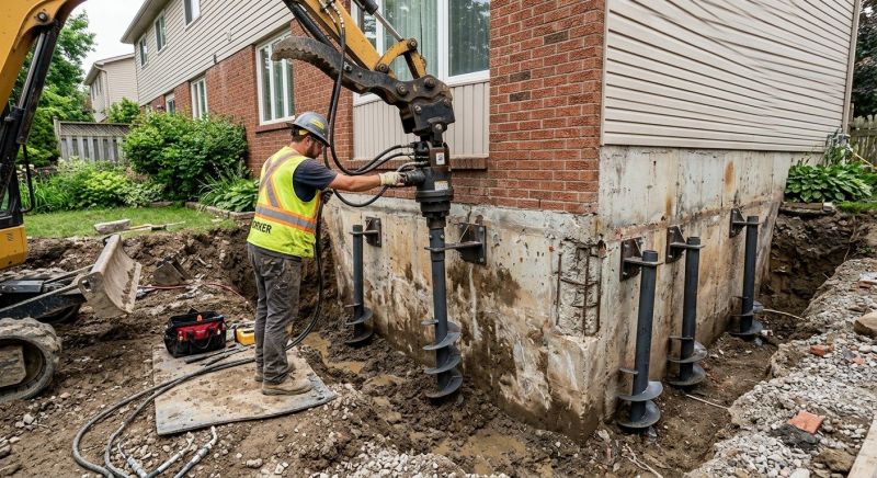 Helical Pile Installation in Seneca, SC