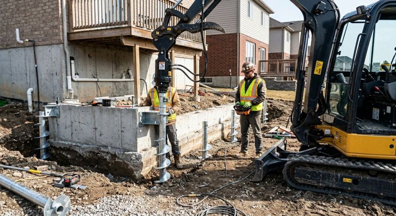 Helical Pile Installation in Seneca, SC