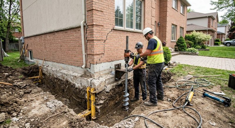 Sinking Foundation Repair in Lavonia, GA
