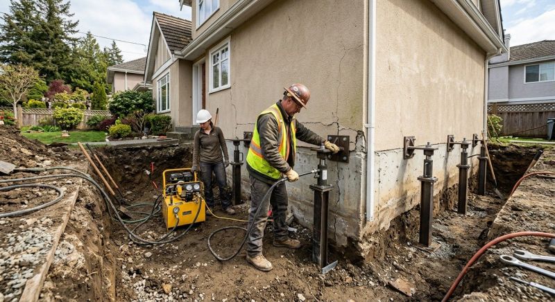 Sinking Foundation Repair in Seneca, SC