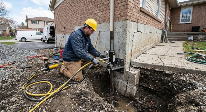 Sinking Foundation Repair in Townville, SC